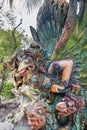 Garuda Statue in Haw Par Villa Closeup