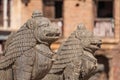 Garuda statue at Patan Dubar square Royalty Free Stock Photo