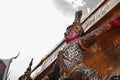 Garuda with Temple Thailand,Buddhism Royalty Free Stock Photo