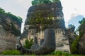 Garuda Wisnu Kencana Cultural Park. Huge hands of a statue of Vishnu. Bali. Indonesia.