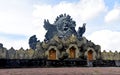 Garuda Wisnu Kencana statue at Bung Karno Park, with beautiful blue sky during nice weather Royalty Free Stock Photo