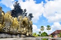 Garuda Wisnu Kencana statue at Bung Karno Park, with beautiful blue sky during nice weather Royalty Free Stock Photo