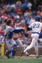 Gary Carter Tags Out Ryne Sandberg