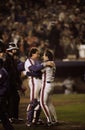 Gary Carter and Wally Backman New York Mets