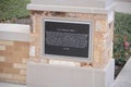 Gary Patterson Plaque at TCU, Fort Worth, Texas Royalty Free Stock Photo