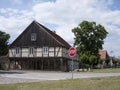 Garz-Vorlaubenhaus-Stopschild