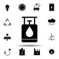 gas, balloon, oil icon . Set of alternative energy illustrations icons. Can be used for web, logo, mobile app, UI, UX Royalty Free Stock Photo