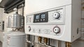 Gas boiler control panel for heating Royalty Free Stock Photo