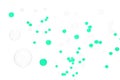 Gas bubbles green and Isolated Backgrounds Royalty Free Stock Photo