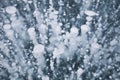 Gas bubbles in ice of Baikal. Winter texture Royalty Free Stock Photo