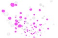 Gas bubbles purple and Isolated Backgrounds Royalty Free Stock Photo