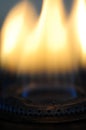 Gas burner flames Royalty Free Stock Photo