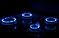 Gas burners Royalty Free Stock Photo