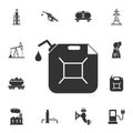 Gas canister icon. Simple element illustration. Gas canister symbol design from Petrol collection set. Can be used for web and mob Royalty Free Stock Photo