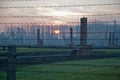 Gas chambers and remnants of barracks in the former concentration and extermination camp Auschwitz-Birkenau in Poland