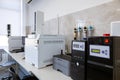 The gas chromatograph system with head space sampler. The system provides reliable capabilities for small or medium labs.