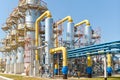Gas compressor station Royalty Free Stock Photo