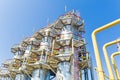 Gas compressor station Royalty Free Stock Photo