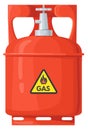 Gas container. Red flammable fuel cartoon icon