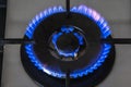 Gas cooker burner Royalty Free Stock Photo
