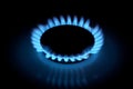 Gas cooker ring Royalty Free Stock Photo