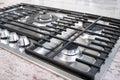 Gas cooktop panel