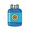 gas cylinder containing freon vector illustration element design Royalty Free Stock Photo