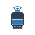 Gas Cylinder Icon Royalty Free Stock Photo