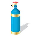 Gas cylinder, vector