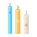 Gas cylinders dangerous containers set realistic. Fuel pressure balloons storage flammable equipment