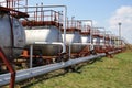 Gas cylinders (storage tanks) Royalty Free Stock Photo