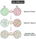 Gas Diffusion Phenomenon of oxygen and hydrogen
