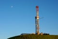 Gas Drill on Hilltop Royalty Free Stock Photo