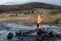 Gas eruption in Zakarpattia Ukraine