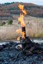 Gas eruption in Zakarpattia Ukraine