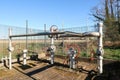 Gas extraction central matano detail pipes pipe detail Italy Italian enclosure fence