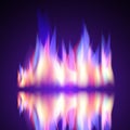 Gas Fire flame burn vector background