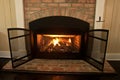 Gas Fireplace Royalty Free Stock Photo