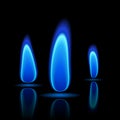 Gas flame Royalty Free Stock Photo