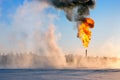 GAS FLARE Royalty Free Stock Photo