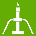 Gas flaring icon green