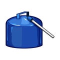 gas fuel can metal cartoon vector illustration Royalty Free Stock Photo