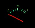 Gas gauge warning Royalty Free Stock Photo