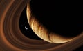 Gas giant planet in deep space