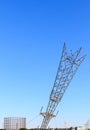 Gas Holder and Upside Down Electricity Pylon