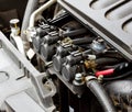 Gas injectors in gasoline engine 2 Royalty Free Stock Photo