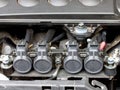 Gas injectors in gasoline engine 3 Royalty Free Stock Photo
