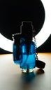 Gas lighter, perfume, bottle Royalty Free Stock Photo