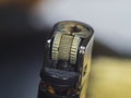 Gas Lighter on the table macro close up Royalty Free Stock Photo