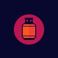 Gas, LPG tank icon, vector Royalty Free Stock Photo